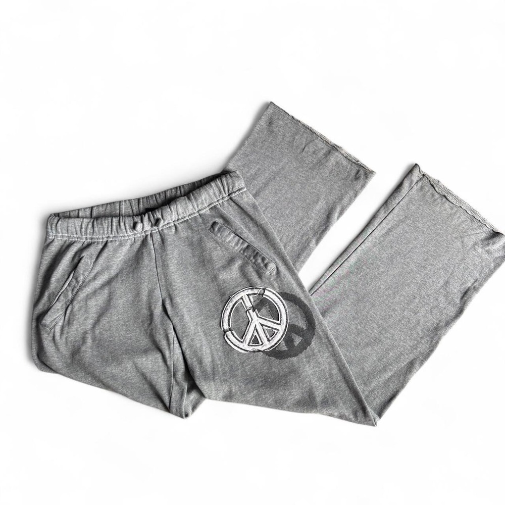 Y2K Vanity Gray PEACE sweatpants
